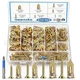 Sunxeke 410 PCS Self Drilling Drywall Anchors with Screws KIT-410PCS, Silver