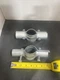 (4-Pk) Chain Link Fence Line Rail / Boulevard Brace Clamps 7" X 2-3/8&rdquo; W Bolts