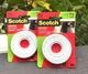 Scotch Indoor Mounting Tape, White, 0.5 in x 75 in (Pack of 2)