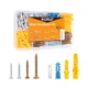 KURUI Wall Anchors Kit for Hanging Wall Art Decor, 160Pcs Drywall Anchors Ass...