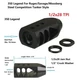 350 Legend Tanker Muzzle Brake 1/2x28 TPI All Steel For Ruger/Savage/Mossberg