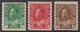 CANADA - 1912 Set to 3d 'BROWN'  SG 220/224 MVLH Cv &pound;60 [F0787]