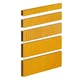 SimCos 18 Gauge 1/4" Narrow Crown 1-1/2",1-1/4" 1", 3/4", 1/2", Yellow 