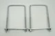 National Hardware N222406 Steel Coarse Zinc Plated 3/8 x4 x7 Square U-Bolt 2pk