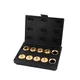 OSKOOL 10 pcs Brass Router Template Bushing Guides Sets Fit Any Router Sub-ba...