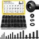 2200PCS M2 M3 M4 M5 Metric Screws Assortment Kit, Hex Socket Button Head Asso...