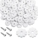 11/8 Inch White Mobile Home RV Ceiling Rosette Washers Buttons Screws 200 Pack