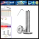 Metuja 5/16-18x1-1/2 Flat Head Hex Socket Cap Screws Bolts,304 Stainless Steel F