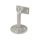 Deltana HRC253U15 Solid Brass Curved Arm Hand Rail Bracket, Satin Nickel
