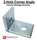 2-Hole 90DEG Corner Angle for Unistrut Channel Two Hole Fitting #4642 P1068