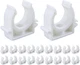 S SYDIEN PEX Clips Pipe Clamp 1 Inch, 20 Pack 25 mm 1 inch, White 