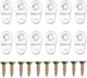 YARNOW 20 Pcs Glass Retainer Clips Kit Glass Door Retainer Clips Panels Plast...
