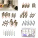 TXHOIHF Self Drilling Drywall Anchors Kit - 120 Pcs, 4 120PCS-box, Silver 
