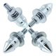 Meibaolin Spike License Plate Bolt Kit Aluminum Alloy Decorative silver 
