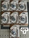 7-pack lot (14 Pcs) National Hardware N260-151 Push & Hang J-Hooks Drywall Combo