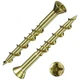 Wensilon (50 pcs) Flat Head Drywall Anchors 2" Yellow Zinc, Bolt Anchor, Duty...