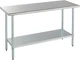 ROCKPOINT Stainless Steel Table for Prep & Work 60x24 Inches, NSF Metal Commerci