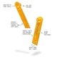 Under The Roof Decorating Hang and Level Yellow Assorted Picture Hanger 10 lb