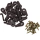 BAIRONG 25pcs Glass Door Retainer Clips Kit Suitable for 4mm Thick Glass Plas...