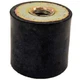 J.W. Winco Vibration Mount 2 Tapped Holes 2" Dia 1.63"H 3/8-16 Thread