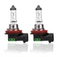 2x H11 Halogen 55W 12V Low-Beam Car Headlight Fog/Driving DRL Bulbs Clear Glass