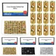 Glarks 40pcs M6 x 20mm Zinc Plated Barrel Cross Dowels Slotted Nut, Heavy Dut...