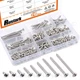 Rustark 210-Pcs [# 6 5/16'' to 1-1/2''] 304 Stainless Steel Round 1.5 inches