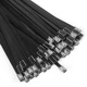 WORKTOOL Stainless Steel Zip Ties, 19.8" Black 19.8 " Metal Tie,