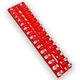 Comfylichi 49-Piece 49 Gauges-15 Metric & 15 Standard &19 Drill Gauges, Red 