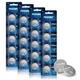 PGSONIC 20 Pack CR2450 3V Lithium Coin Battery 5 Count (Pack of 4)