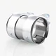 LPFIDI 2" Exhaust Clamp Pipe Joint Bolts Band Flanges Clamp