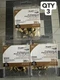 New 3-pack lot 35/PC National Hardware N260-111 picture hangers 10LB brass