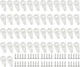 RLECS Glass Retainer Clip 50PCS Transparent Mirror Cabinet Door Retainer Clips G