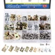 Glarks 183Pcs 11 Sizes Automotive U-Clips & Screws One Size, yellow 
