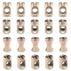 Hilitchi 20-Pcs M6 Pozidriv Slotted Barrel Nuts Cross Dowels Slotted Nuts for...