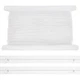 BENECREAT 21.8 Yards Clear Curtain Tape with Roman Rings, Nylon 