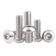 304 Stainless Steel Screws Socket Button Head Bolts M2 M3 M4 M5 M6 M8 Hexagon