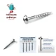 Zinc Pocket Screw - 1 1/4 Inch Coarse Thread - Maxi-Loc Head - 1200 Count