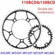 MTB Bike Double Chain 110BCD&130BCD 34T/50T/36T/52T/39T/53TFolding BIke Crankset