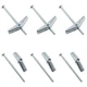 10Pcs 3/16 x 3 Inch Round Head Toggle Bolt and Wing Nut, Metal Toggle Bolts H...