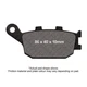 EBC V Pad Semi Sintered Brake Pads Rear Right for Yamaha XSR 700 ABS 2016 - 2023