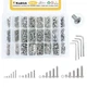 Kadrick 304 Stainless Steel Screws,1230 Pcs M2 M3 M4 M5 Metric Screw Aassortm...