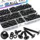 Mxuteuk 230PCS #8 Self Tapping Screws,410 Stainless Steel Self Tapping Screws fo