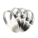 EesTeck 4Pcs 4.5" Adjustable 304 Stainless Steel Duct Clamps For 4" Hose Clam...