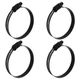 Litoexpe 3 Inch Stainless Steel Worm Gear Hose Clamp 4 Pcs, Adjustable 52-76m