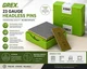Grex P6/30L & P6/25L Headless Pins Combo Pack &ndash; 23 Gauge Galvanized Steel Pins