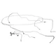 Classic Tube Brake Line Kit Complete Stainless Steel Power Disc Mustang V8 Af...