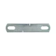National Hardware N222-349 Square U Bolt Plate, Zinc, 3/8 x 4 In. - Quantity 10