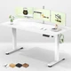 Veken 55 Inch Large Electric Standing Desk,Sit to Stand Up, Heights Adjustabl...