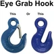 National Hardware, 3/8'' Blue Eye Grab Hook  SLP,  SWL 5400 Lb